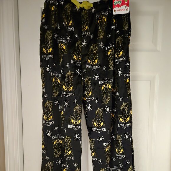 Grinch Men's Sleepwear Pants XL New Dr. Seuss Very Soft! - Picture 1 of 8